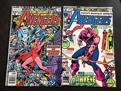 Buy THE AVENGERS. 4 CLASSIC COMICS FROM 1978-1980. #’s 171, 189, 191 & 192 • 10£
