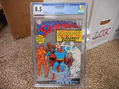 Buy Superman 190 Cgc 8.5 DC 1966 Ow/w Pgs VF+ Elements Enemies Jim Shooter Movie JLA • 144.10£