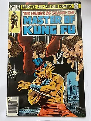 Buy SHANG-CHI : MASTER OF KUNG-FU #80 Marvel Comics UK Price 1979 VF • 2.95£