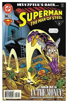 Buy Superman: The Man Of Steel #56 : NM- :  In The Money!  : Mr Mxyzptlk • 1.75£