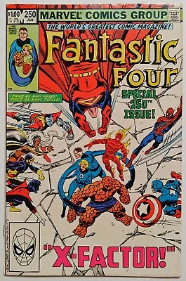 Buy Fantastic 4 Four Vol 1: #250 SPECIAL Oversized X-FACTOR 1983 Marvel Comic NICE • 2.78£