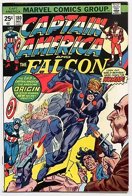 Buy Captain America 180 VF 1974 Marvel 1st App & Origin Nomad Gil Kane • 47.51£