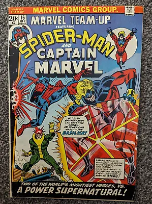 Buy Marvel Team-Up 16. 1973. Spider-man, Captain Marvel, 1st Appearance Basilisk • 7.50£