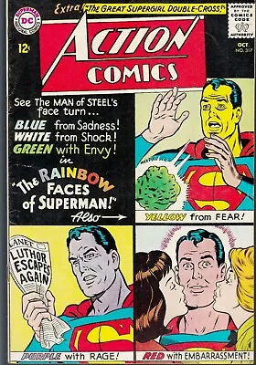 Buy Action Comics #317 1964 Dc -death Of Nor-kah Of Kandor- Rainbow Faces-...fn/vf • 40.36£
