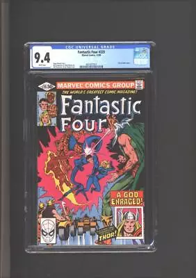 Buy Fantastic Four #225 CGC 9.4 Thor & Odin Cameo 1980 • 31.71£