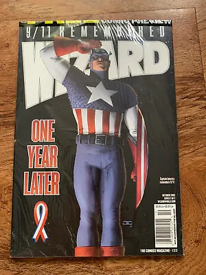 Buy Wizard #133 Oct 2002 Capt America Cover 9/11 Remembered One Year Later Brand New • 4.72£