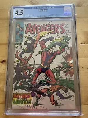 Buy Avengers 55 CGC 4.5 White Pages First Appearance Of Ultron • 115.75£