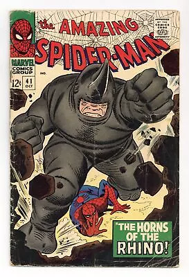 Buy Amazing Spider-Man #41 GD- 1.8 1966 1st App. Rhino • 206.63£