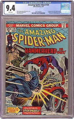 Buy Amazing Spider-Man #130 CGC 9.4 1974 4031786007 1st App. Spider-Mobile • 194.67£