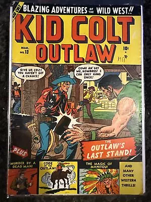 Buy 1950 Kid Colt Outlaw Issue #13 Comic Book Nice Clean Complete • 67.04£