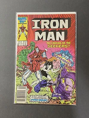 Buy Marvel Comics Copper Age First Series Iron Man #214 Newsstand • 15.82£