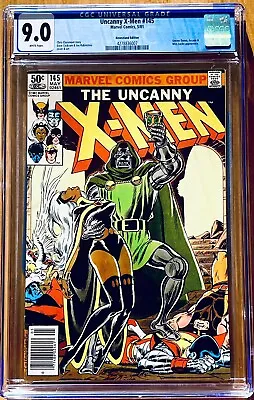 Buy Uncanny X-Men #145 CGC 9.0 VF/NM WP Vs Doctor Doom Marvel Comics Bronze Age 1981 • 98.56£