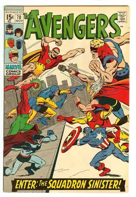 Buy Avengers #70 6.5 // Origin Of Squadron Sinister Marvel Comics 1969 • 71.13£
