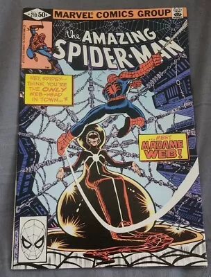 Buy AMAZING SPIDER-MAN #210 NM 1980 Marvel Comics, 1st App Madame Webb, High Grade! • 75.11£