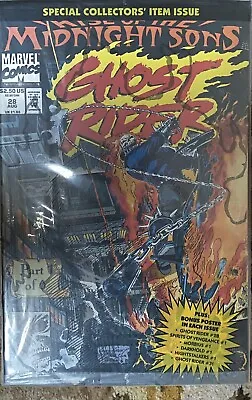 Buy Ghost Rider #28 Rise Of The Midnight Sons - Sealed In Polybag (Marvel, 1992) • 19.99£