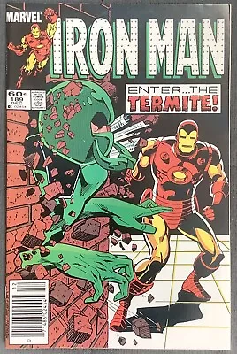Buy Iron Man #189 Newsstand (1984, Marvel) 1st Appearance Of The Termite. NM+ • 13.44£
