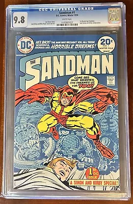 Buy The Sandman #1 (1974) 1st Bronze Age, Jack Kirby Art, Joe Simon Story CGC 9.8 • 198.24£