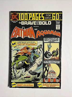 Buy Brave And The Bold #114 (1974) 7.0 FN DC Bronze Age Comic Book Batman Aquaman • 20.11£