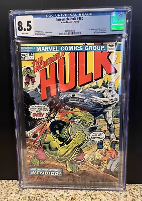 Buy 1974 Marvel, Incredible Hulk # 180, 8.5 CGC, 1st Cameo Wolverine, BX114 • 1,521.12£