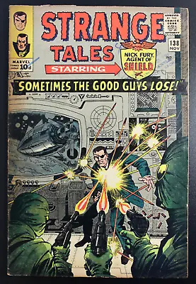 Buy Strange Tales #138 Marvel Comics 1965 Fury And Dr. Strange 1st Eternity VG Minus • 43£