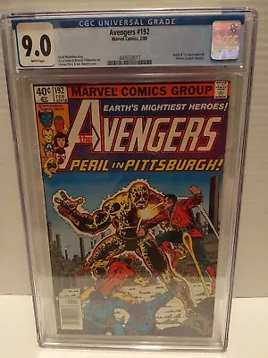 Buy AVENGERS #192 CGC 9.0  Marvel Comics  1980  ORIGIN & 1ST APPEARANCE OF INFERNO' • 51.63£