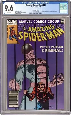 Buy Amazing Spider-Man #219 CGC 9.6 Newsstand 1981 4387619012 • 98.83£