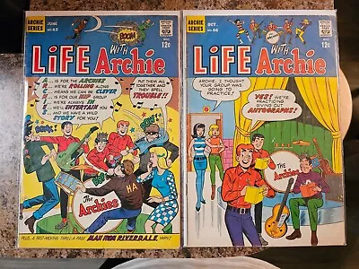 Buy Life With Archie #62 & 66 (1967) Archies Band Lot Of 2 Silver Age Comics VG-FN  • 12.71£