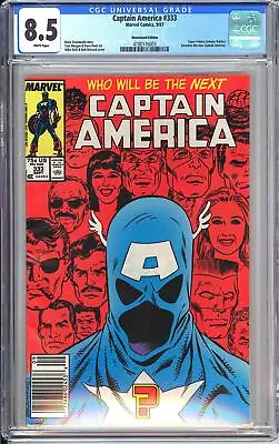 Buy Captain America 333 CGC 8.5 4180176003 Johnny Walker New Capt America Newsstand • 47.49£