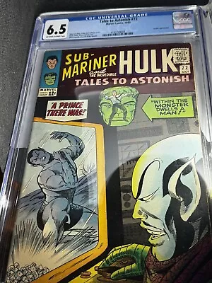 Buy Tales To Astonish #72 Cgc 6.5 Hulk Namor Sub-mariner - 1965 • 67.20£