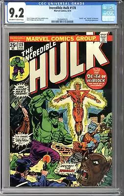 Buy Incredible Hulk #178 CGC 9.2 • 144.04£