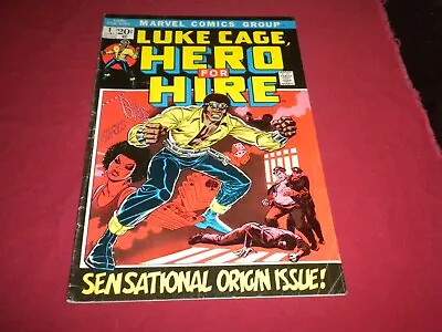 Buy BX7 Luke Cage, Hero For Hire #1 Marvel 1972 Comic 5.5 Bronze Age Key SEE STORE! • 319.67£