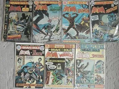 Buy Brave And The Bold 7 ISSUE LOT #100,106,109-112,116 Batman THE JOKER,SPECTRE, • 27.66£
