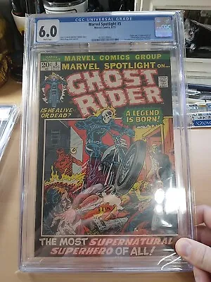 Buy Marvel Spotlight #5 (1972) 1st. Appearance Ghost Rider Cgc 6.0 White Pages!  • 963.78£