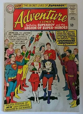 Buy      Adventure Comics #337 (dc 1965) Superboy & Legion Of Super-heroes Est~ Vg+! • 13.84£