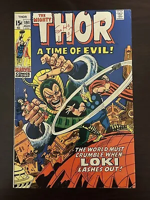 Buy Thor #191 FN Loki Cover. 1st Durok The Demolisher • 11.83£