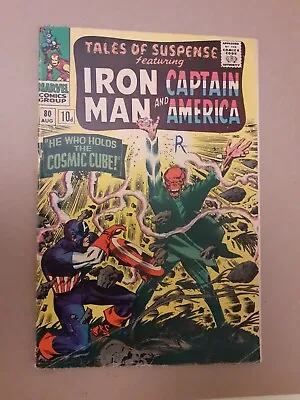 Buy Tales Of Suspense No 80 Classic Red Skull Cover Cosmic Cube VG+ 1966 Marvel  • 29.99£