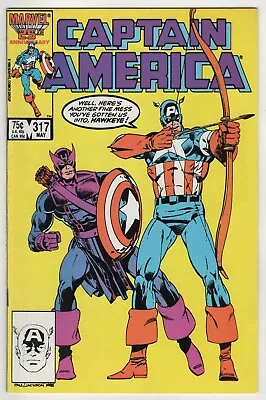Buy Captain America #317 - Death-Throws - Starring Hawkeye And Mockingbird!  (2) • 8.03£