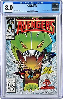 Buy Avengers #293 CGC 8.0 (Jul 1988, Marvel) Walt Simonson Story, 1st Chairman Kang • 51.63£