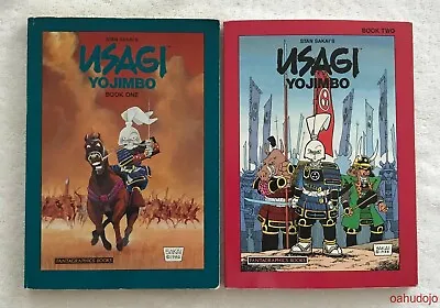 Buy Stan Sakai USAGI JOJIMBO Book One (Ronin) & Two (Samurai) With Sketches • 120.05£