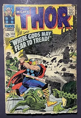 Buy Marvel Comics Thor #132 1st Appearance Ego The Living Planet! Where Gods Fear! • 17.41£
