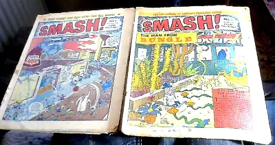 Buy SMASH! #1 + 2(Feb/March 1966) Comic Issues (Grimly Feendish/Queen Of The Seas) • 99.99£