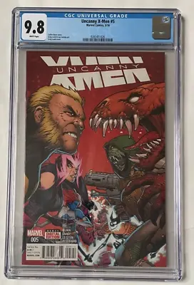 Buy The Uncanny X-Men - No. 5 - Scarce 2016 Marvel Comics CGC 9.8 Graded (Greg Land) • 59.99£