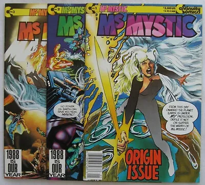 Buy Ms Mystic Lot Of 3 Comics Issues 1 To 3 From Continuity Comics • 6.95£