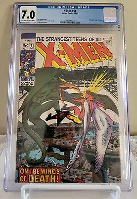 Buy X-men #61 CGC 7.0 (1969) 2nd Appearance Sauron - Neal Adams!! • 87.94£