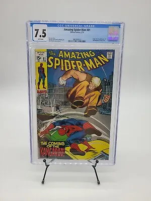 Buy Cgc 7.5 Amazing Spiderman #81 Marvel Comics 2/70 1st App Kangaroo • 118.70£