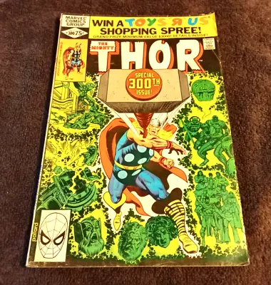 Buy Bronze Age Marvel ComicsThe Mighty Thor 300th Issue # 300 5.5 FN- Condition 1980 • 10.73£