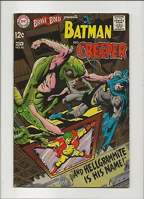 Buy The Brave And The Bold 80 Fine+ 6.5 Batman Creeper Neal Adams Cover & Art 1968 • 27.59£