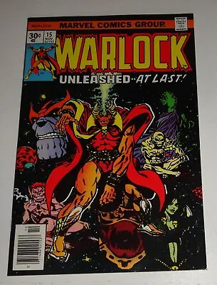 Buy Warlock #15 Jim Starlin Classic Cool Thanos Gamora Cover Glossy Nm 9.2 1976 • 78.84£