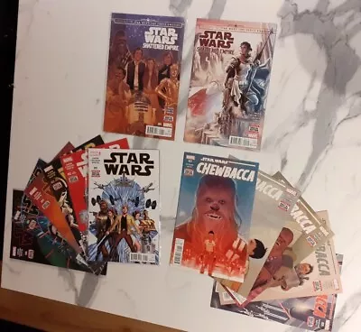 Buy Star Wars 2015 MARVEL Comics Bundle X13: Star Wars, Chewbacca & Shattered Empire • 23.70£