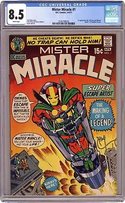 Buy Mister Miracle #1 CGC 8.5 1971 2036798020 1st App. Mr. Miracle • 182.70£